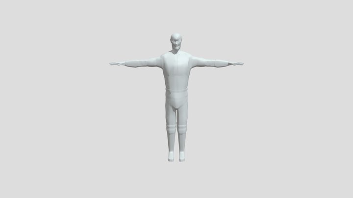 Shaolin Fighter Mesh 3D Model