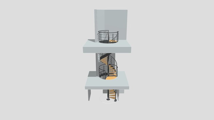 Лесное озеро 3D Model