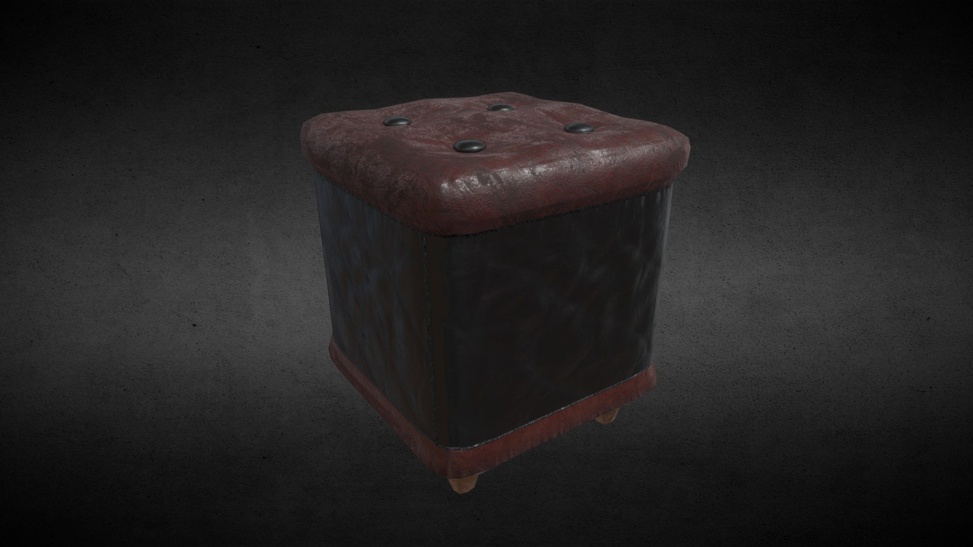 Footrest leather — Sketchfab embed 3D viewer