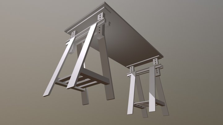 My Desk, Raised 3D Model