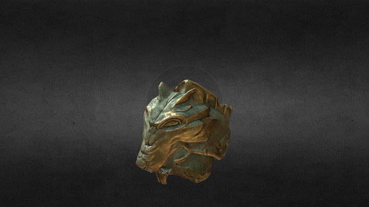 Wolf Pauldron 3D Model