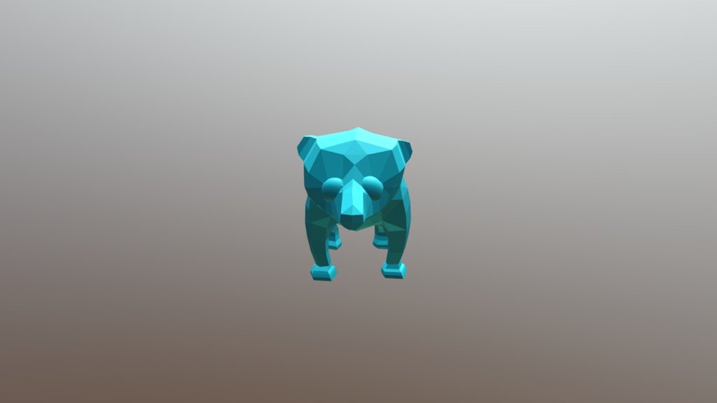 Bear Cub Follower Low Poly