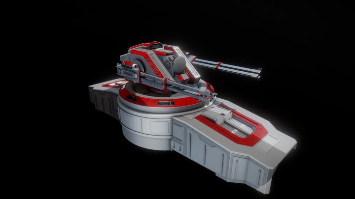 Star Citizen  Wip Turret 3D Model