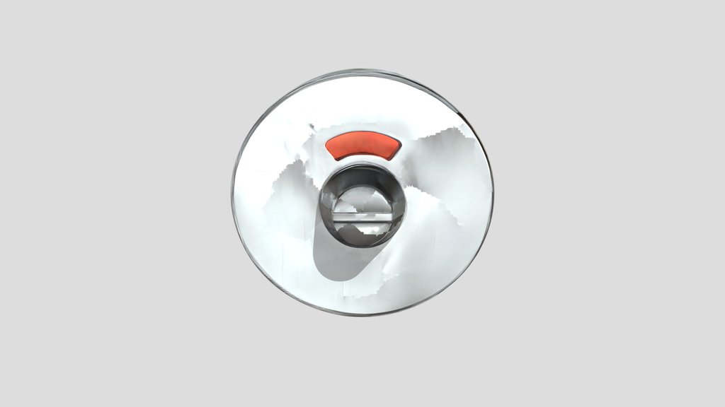 round metal door lock thumbturn with indicator