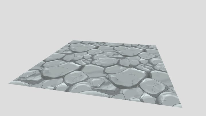 Seamless Stone Texture 3D Model