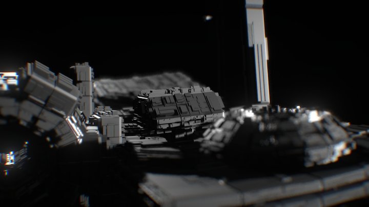 Captital Space Station WIP 3D Model