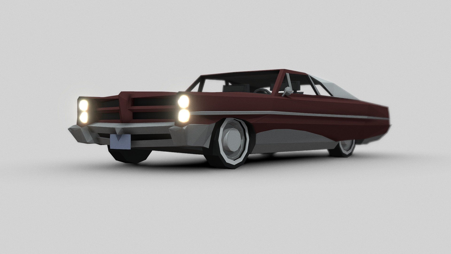 1966 Pontiac Bonneville — Sketchfab embed 3D viewer
