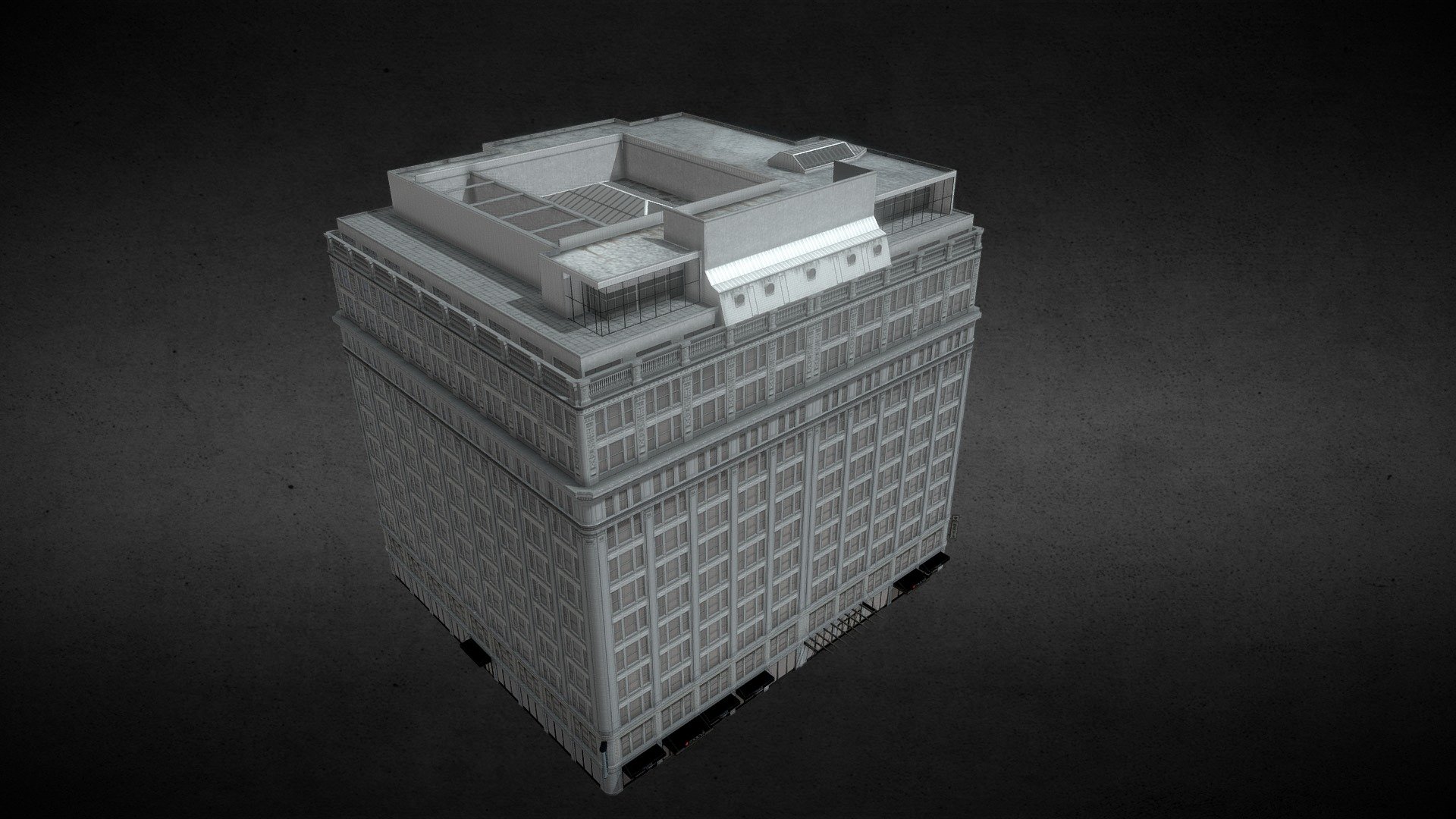 Meier & Frank Building - 3D model by Modocero [fc40ef9] - Sketchfab