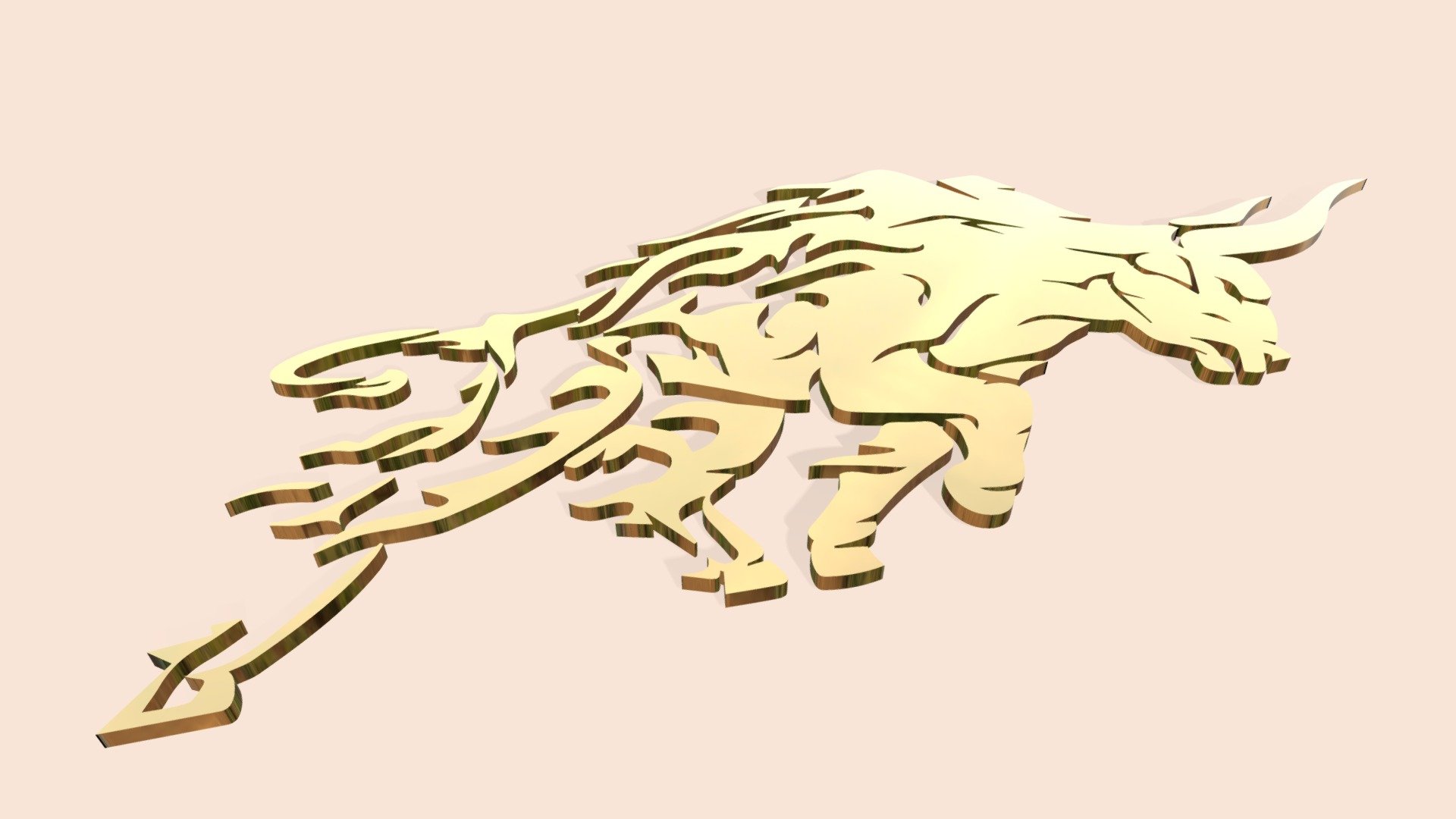 Raging Bull 3D Logo