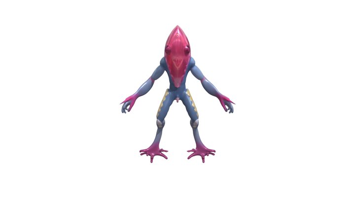 illuminati wars - Fish Creature 3D Model