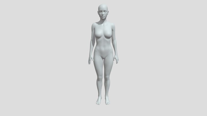 Girl Walk 3D Model
