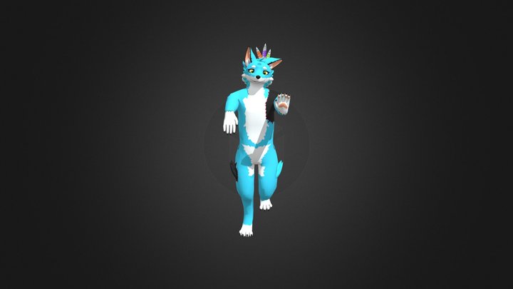 Ray retexture (wolf model) 3D Model