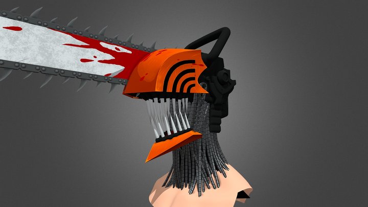 Denji's head (Chainsaw hybrid from chainsaw man) 3D Model