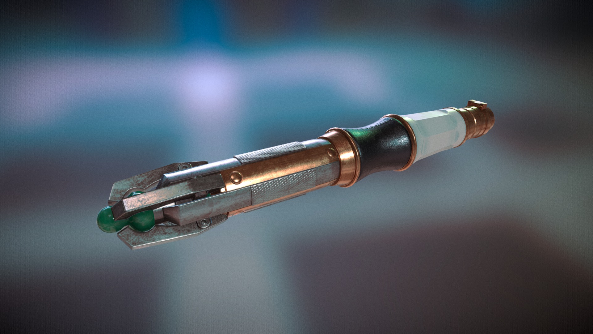 3D model 12-13th Doctor sonic screwdriver © BBC - This is a 3D model of the 12-13th Doctor sonic screwdriver © BBC. The 3D model is about a close-up of a sword.