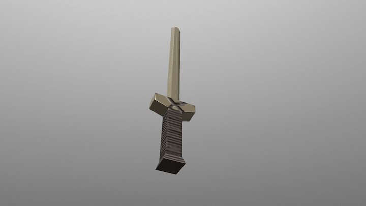 Wooden Sword 3D Model