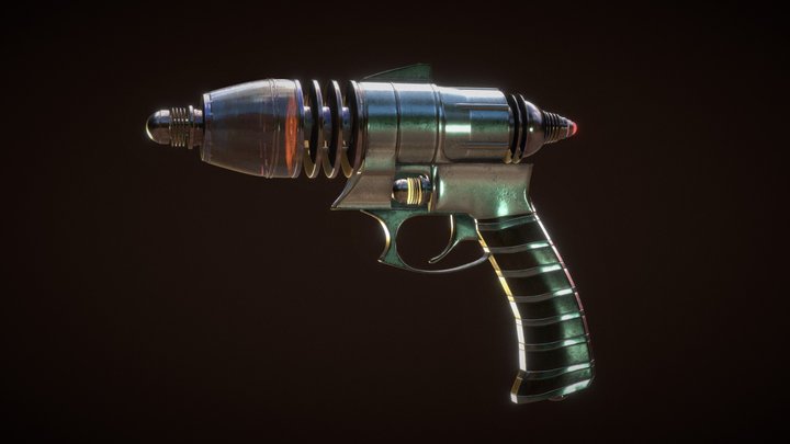 Pulp Ray Gun 3D Model