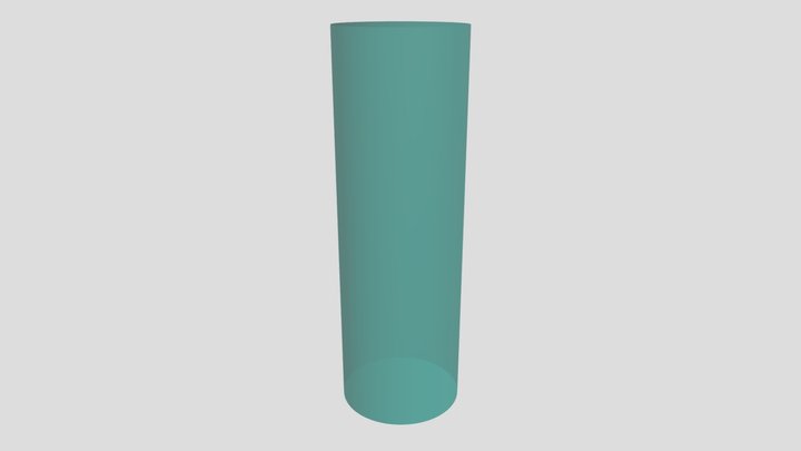 Cylinder Transparent (Tall) artistic reference 3D Model