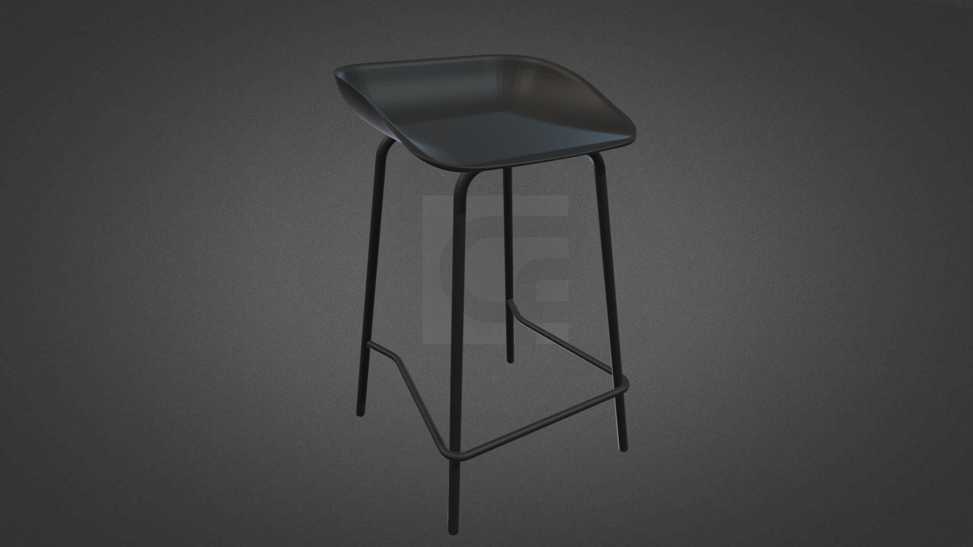 Finn Stool Metal Frame — Sketchfab embed 3D viewer