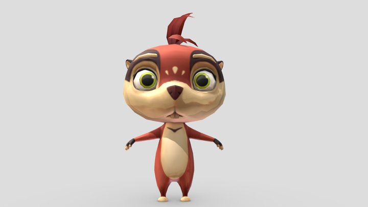 Лео и тиг малыш лемминг/leo and tig lemming 3D Model