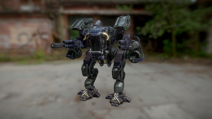 Military Patrol Mech 3D Model
