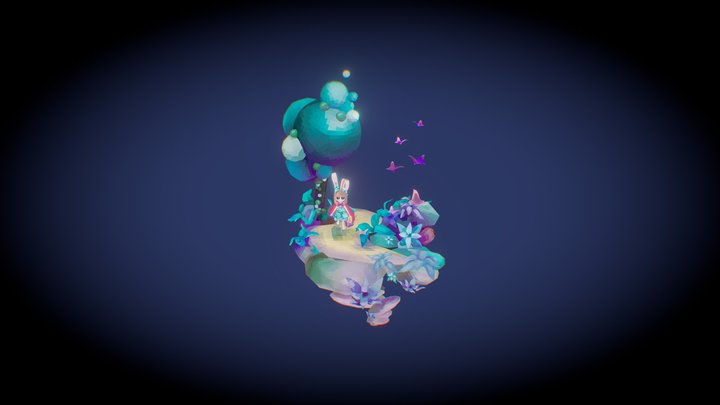 Doll Bunny Girl In A Forest 3D Model