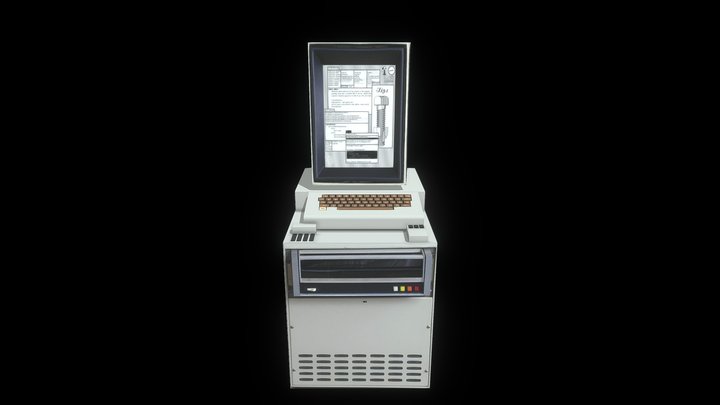Xerox Alto - Son of Douglas Engelbart - 1973 3D Model