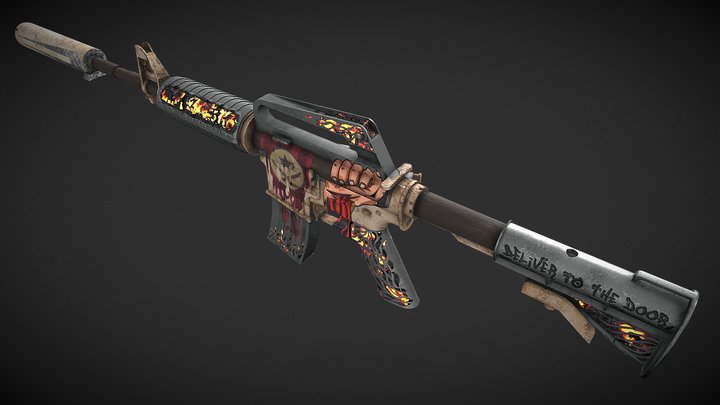 M4A1-S | Enemy package 3D Model