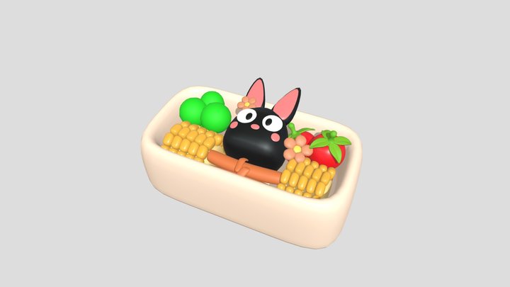 Bento Box 3D Model