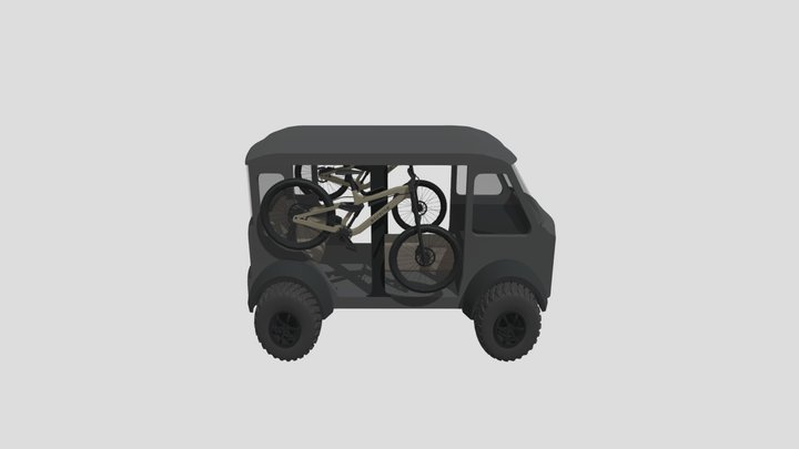 Taller de bicleta movil 3D Model