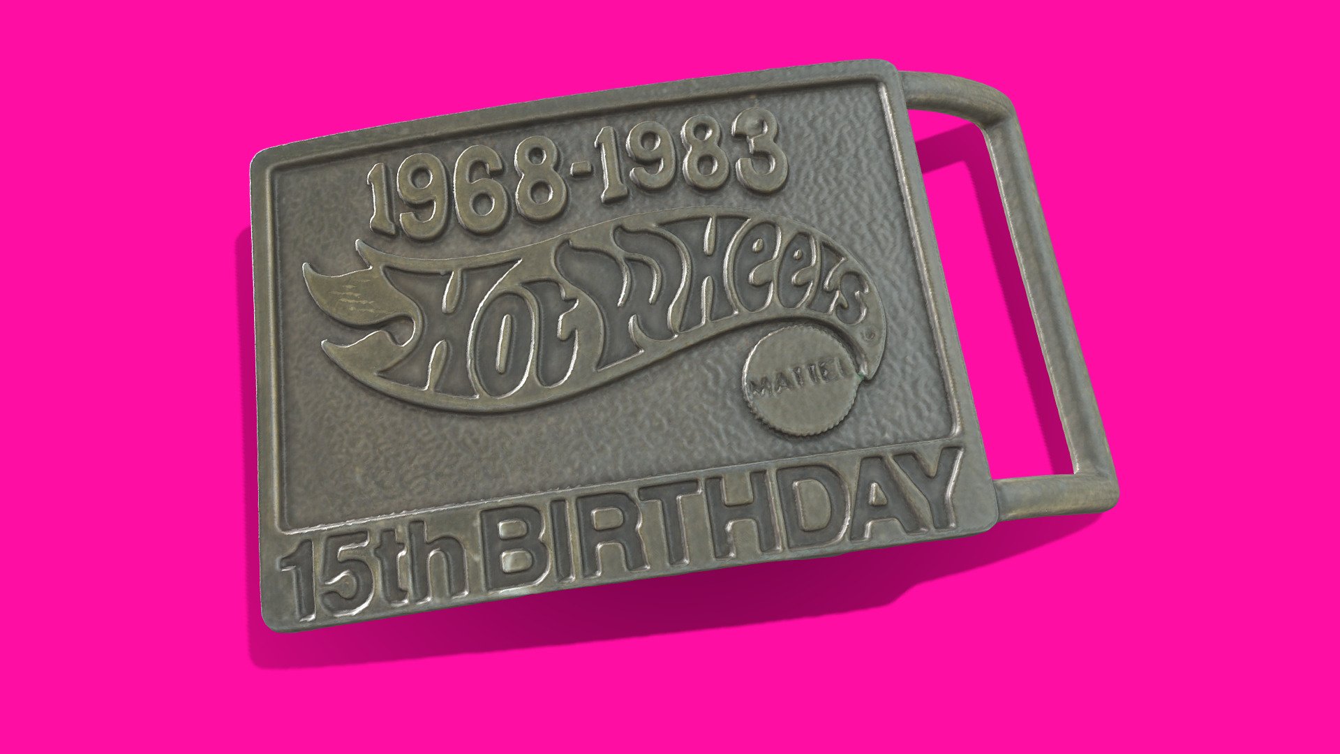 Hot Wheels Commemorative Belt Buckle - 3D model by Arkify 3D