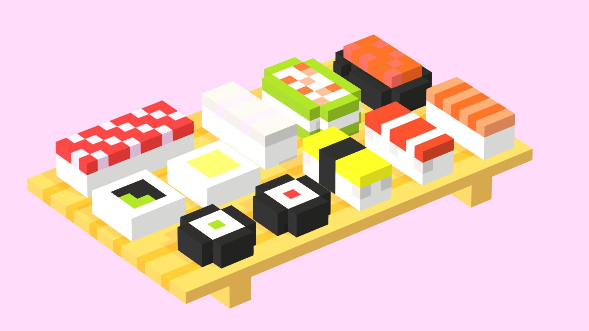 Sushi - Download Free 3D model by MukaKejung (@AmirulIqwan) [fc4c67e ...