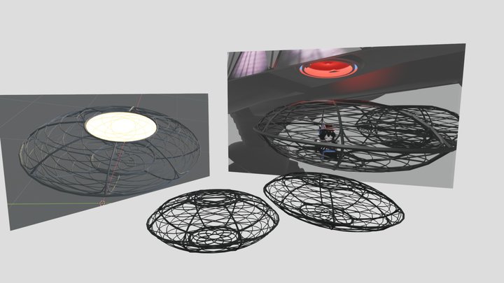 Tripod 2005 Cage Model 3D Model