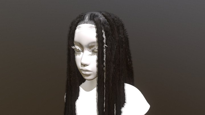 Hair - Locks 3D Model