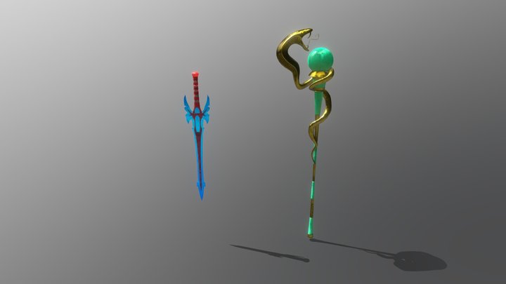 Weapon Crystal 3D Model