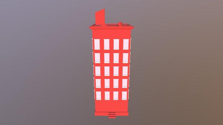 Diego - Red Building V1 3D Model