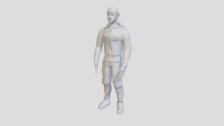 A2 Full Character Model 3D Model