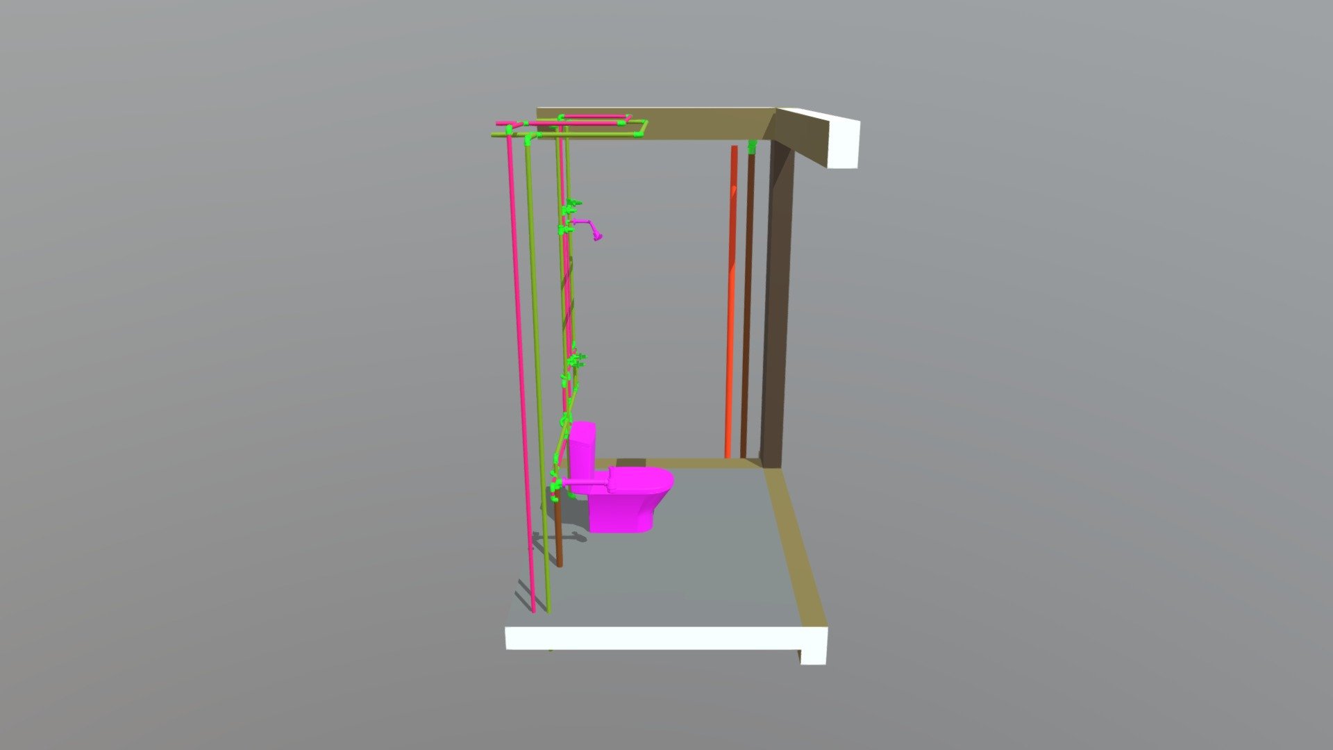 3D Banheiro Hidrossanitário