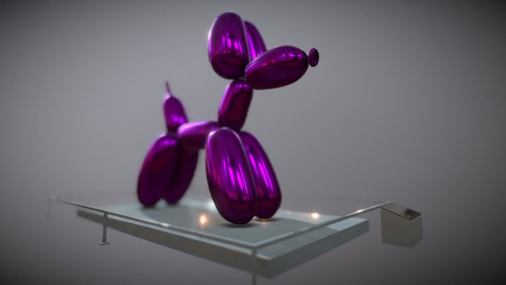 Jeff Koon's Balloon Dog 3D Model