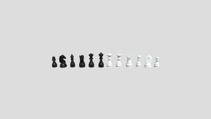 Chess set 3D Model