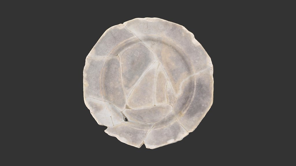 Whiteware Plate (2445p2856-2857)