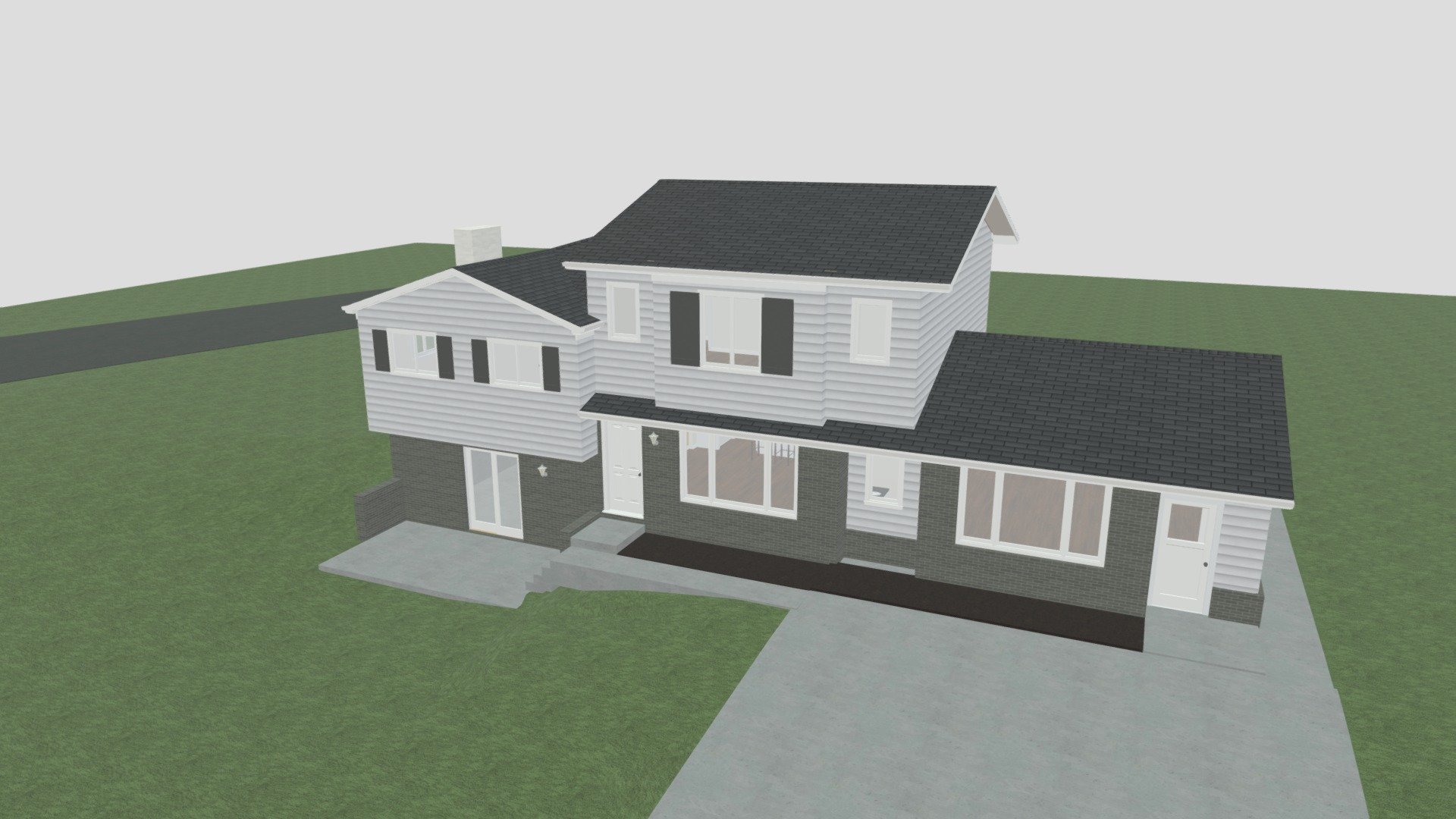 Long 2nd Floor Idea 3 Roof