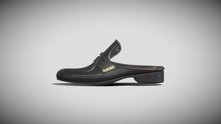 Slippers - Man 3D Model