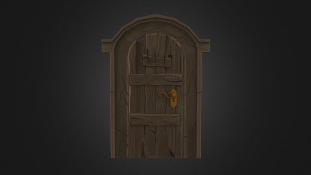 Witches room:- Door 3D Model