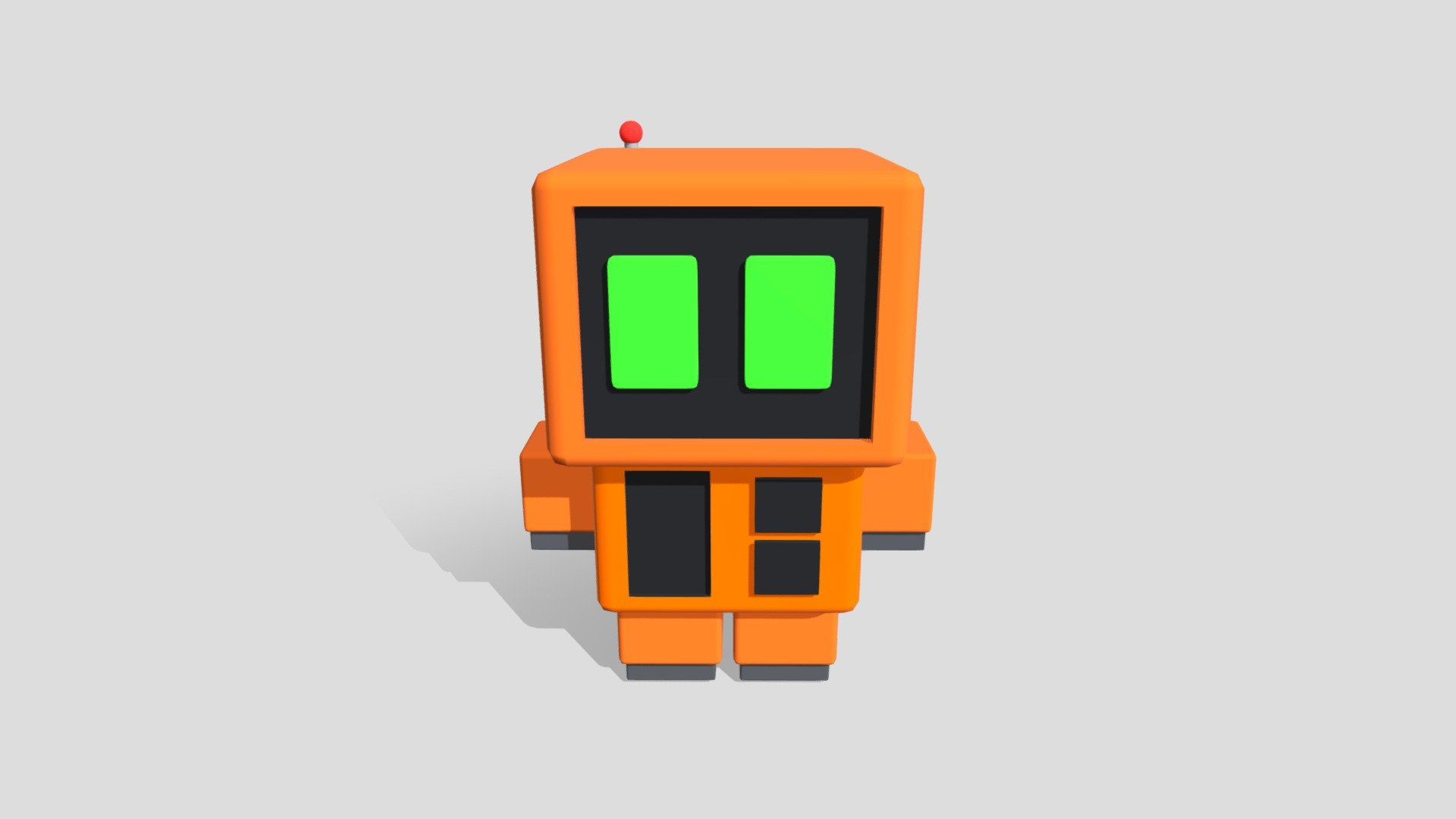 Cute Robot Download Free 3d Model By Danharris [fc54eae] Sketchfab