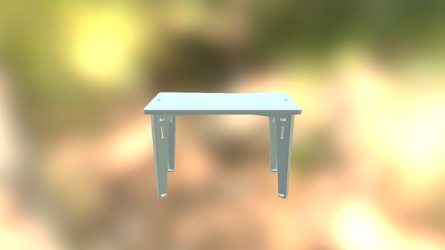 Art table base+outlets 3D Model