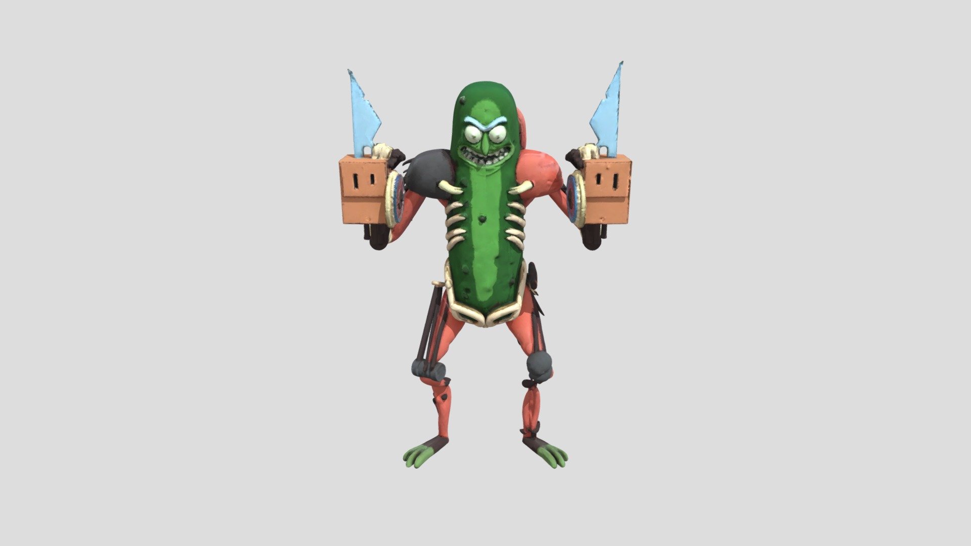 Pickle Rick - 3D model by MortyundRick [fc5577a] - Sketchfab
