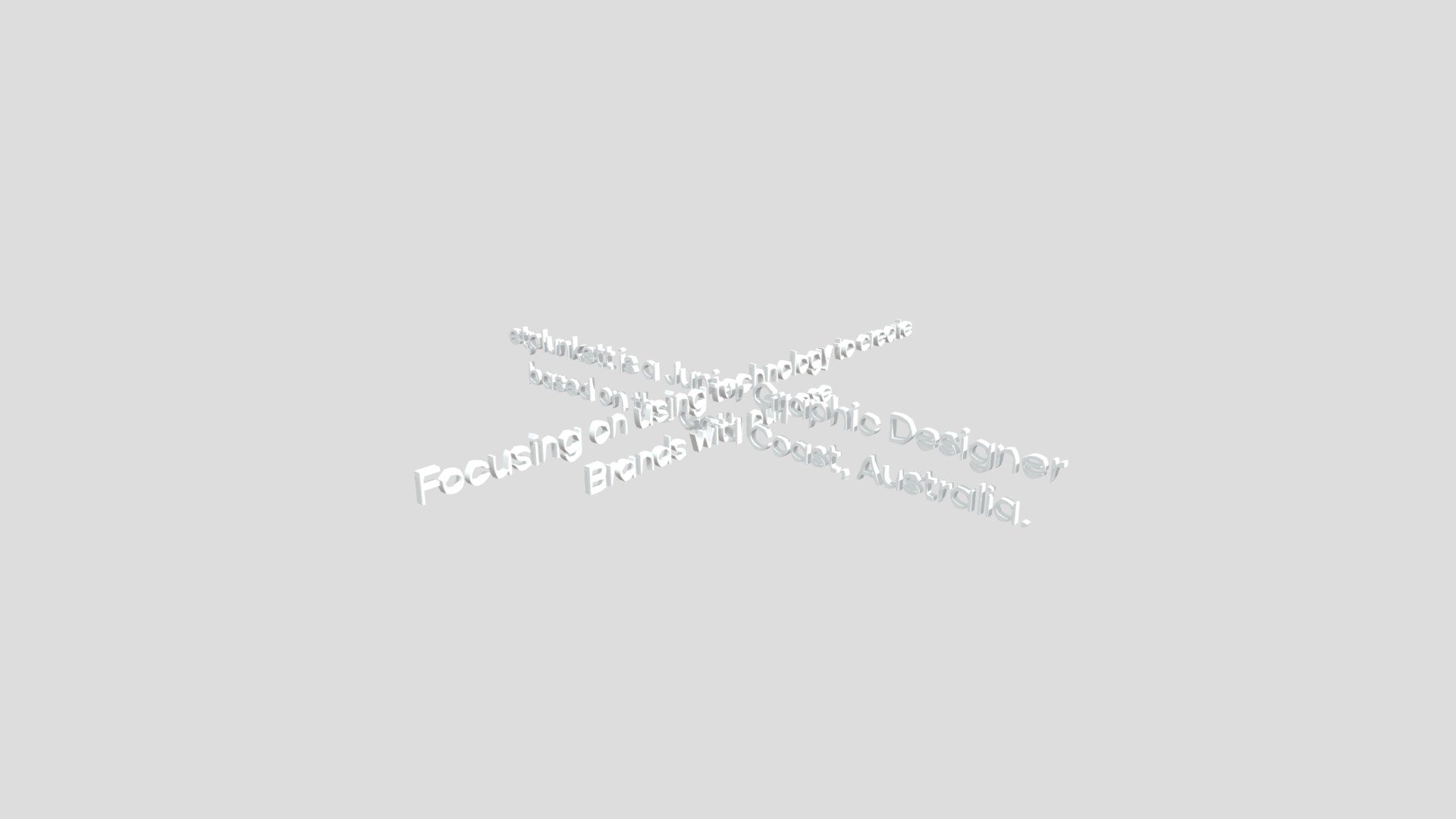 XYZ Text 3D Mdoel - 3D model by etpdesign [fc55b85] - Sketchfab