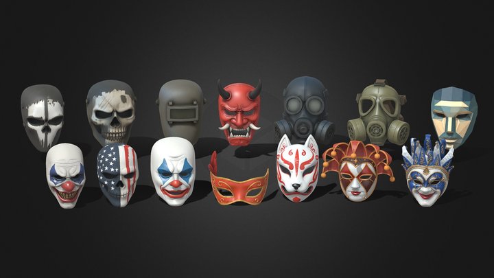 Mask Pack 3D Model