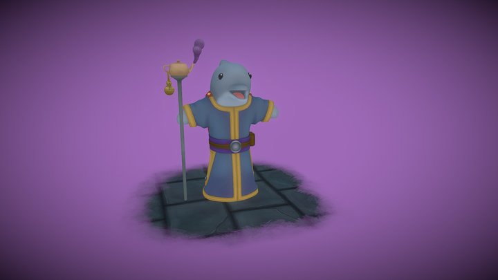 Dolphinicus the Wise 3D Model