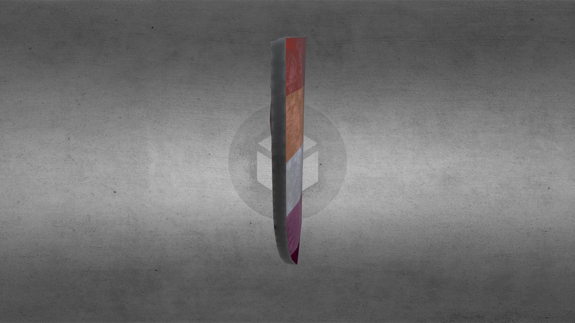 Lesbian Shield (Orange to Purple)